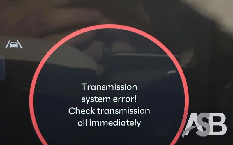 Dashboard message about the transmission in the Hyundai Tucson / Santa Fe. Translated from English; model uncertain